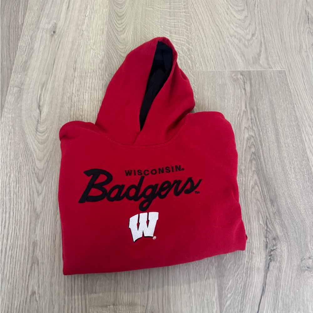 Red Wisconsin Badgers Hoodie
